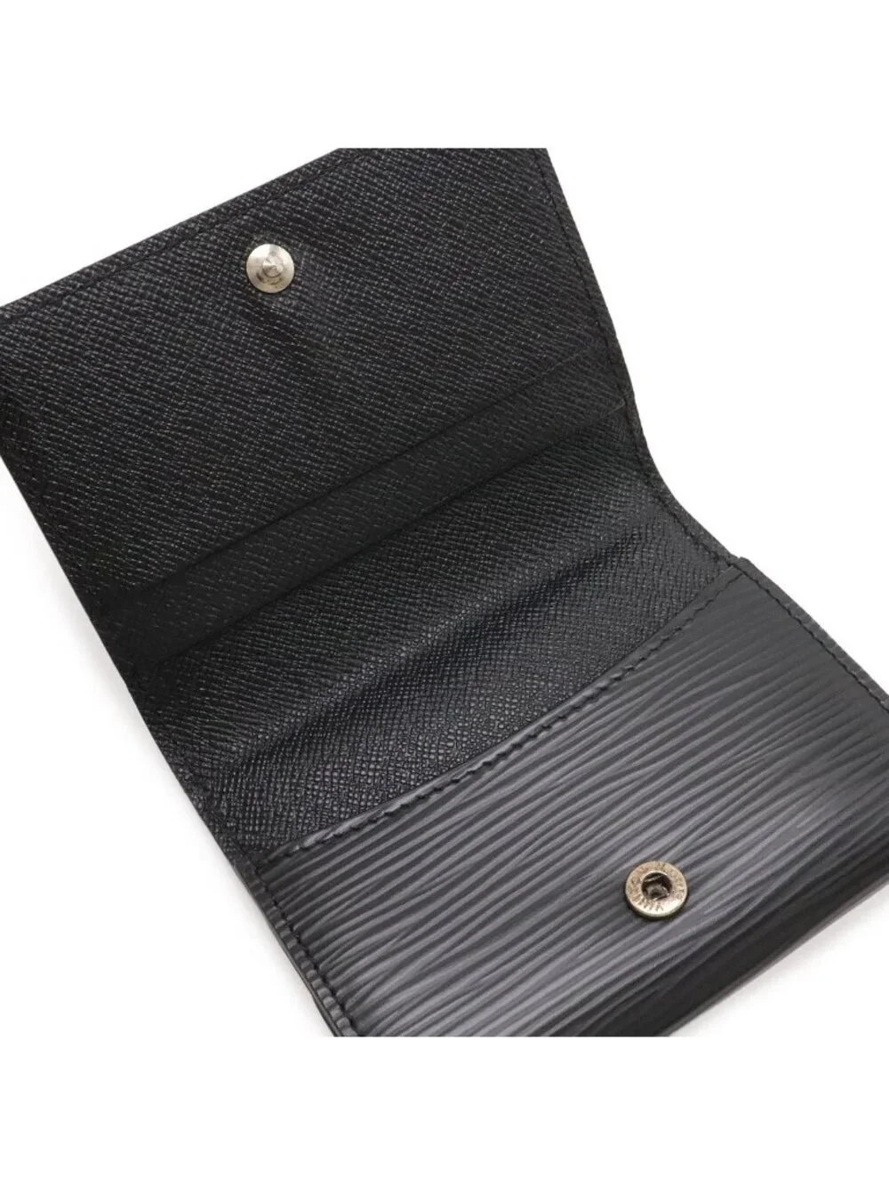 Louis Vuitton Epi L'Adoree Coin Purse Leather Noir Black